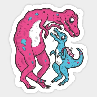 First Day of Dinosaur School Sticker